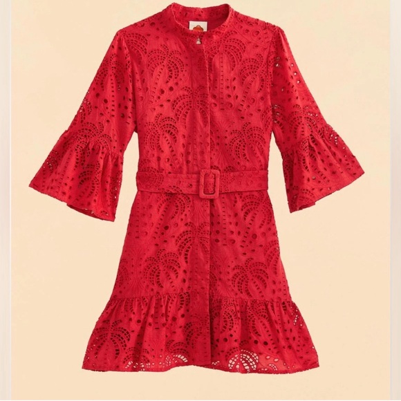 FARM Rio Scarlet Eyelet Mini Dress - Picture 5 of 10